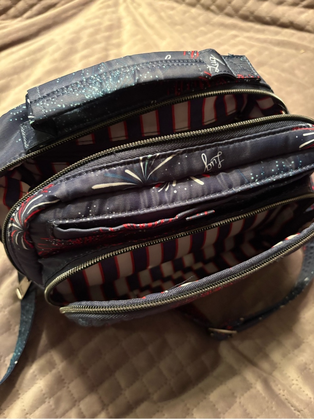 Lug Mini Ranger Firework Navy 4th of July purse patriotic bag red white blue - Picture 3 of 8